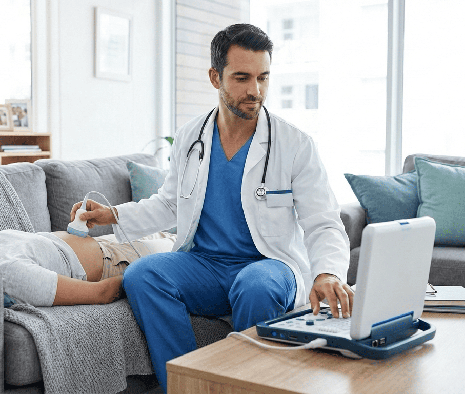 أشعة سونار بالمنزل